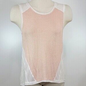 GENERATION LOVE Semi-Sheer Mesh Panel Tank size L